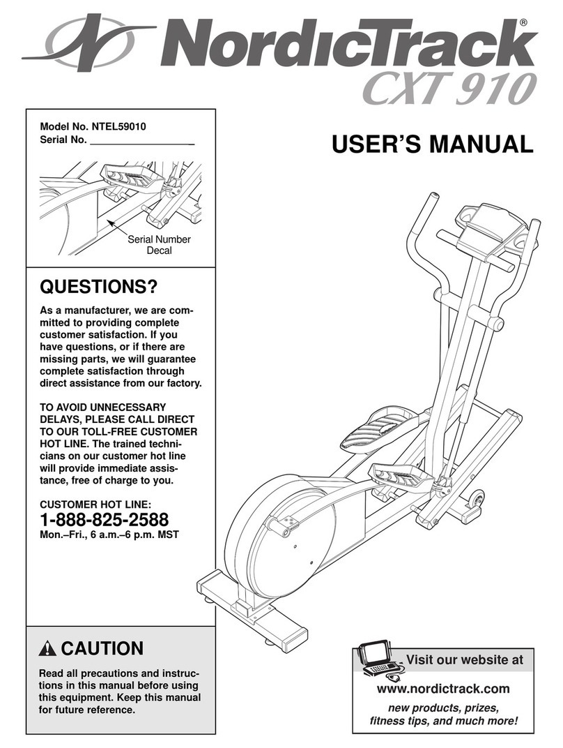NordicTrack NTEL59010 User manual