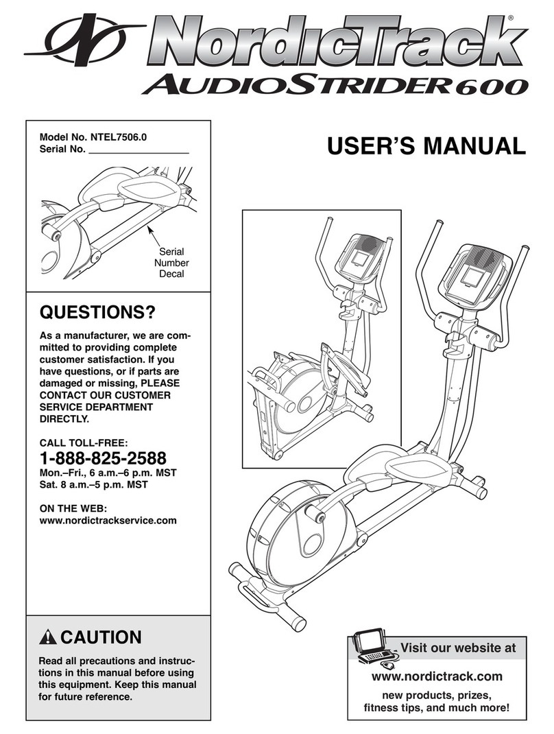 NordicTrack NTEL7506.0 user manual