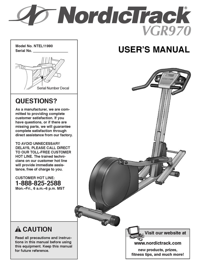 NordicTrack NTEL11990 user manual