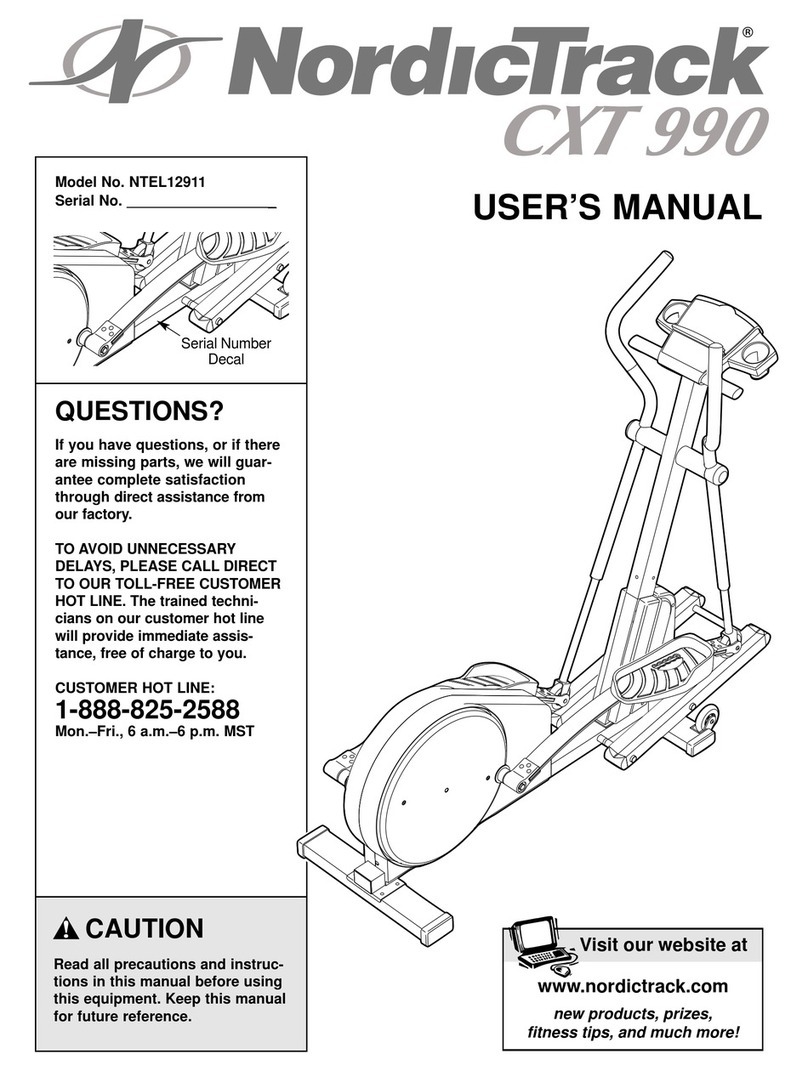 NordicTrack NTEL12911 user manual