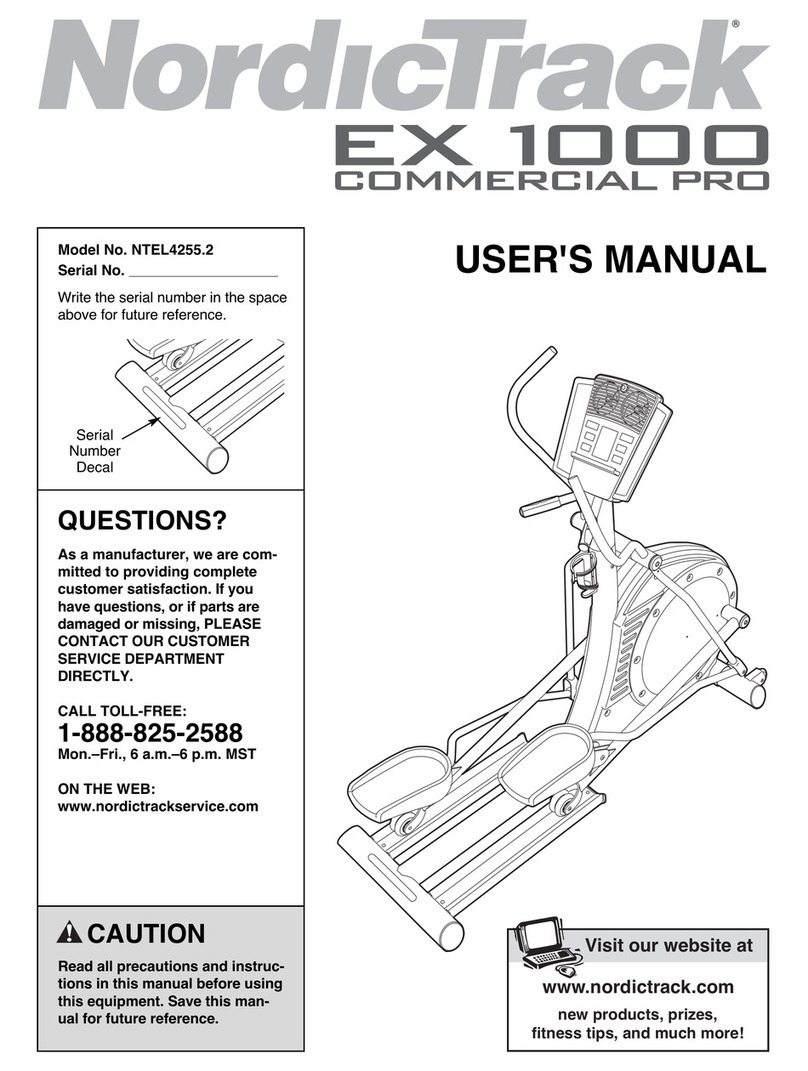 NordicTrack NTEL4255.2 user manual