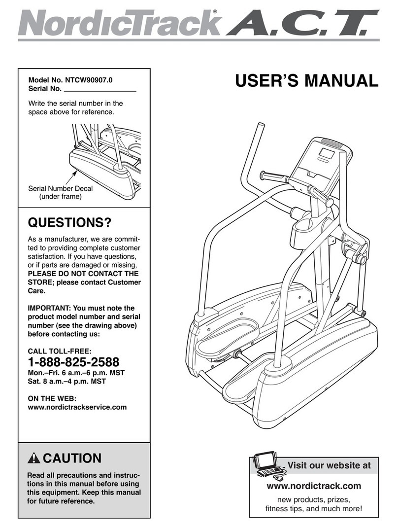 NordicTrack NTCW90907.0 user manual