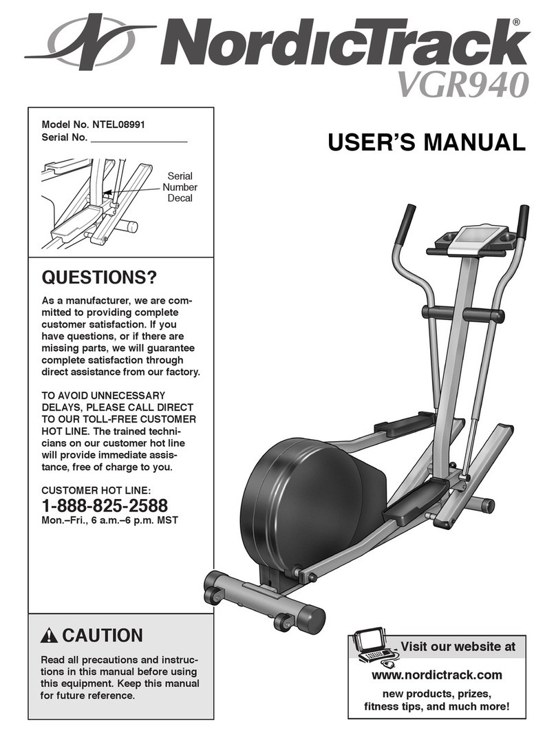 NordicTrack NTEL08991 User manual