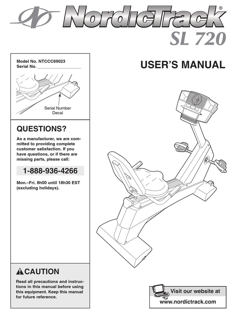 NordicTrack NTCCC69023 user manual