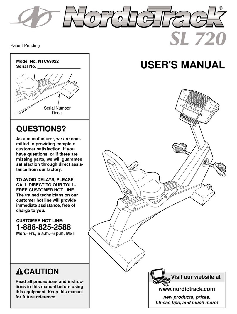 NordicTrack NTC69022 user manual