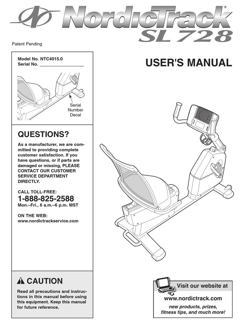 NordicTrack NTC4015.0 user manual