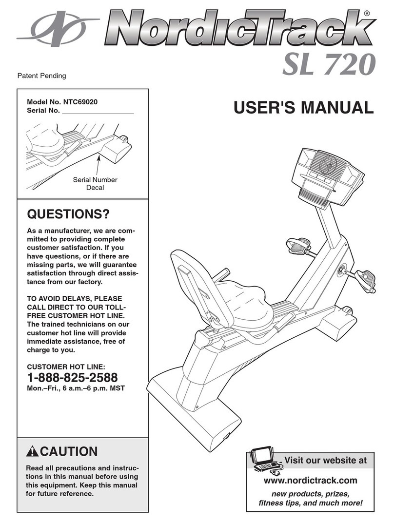 NordicTrack NTC69020 user manual