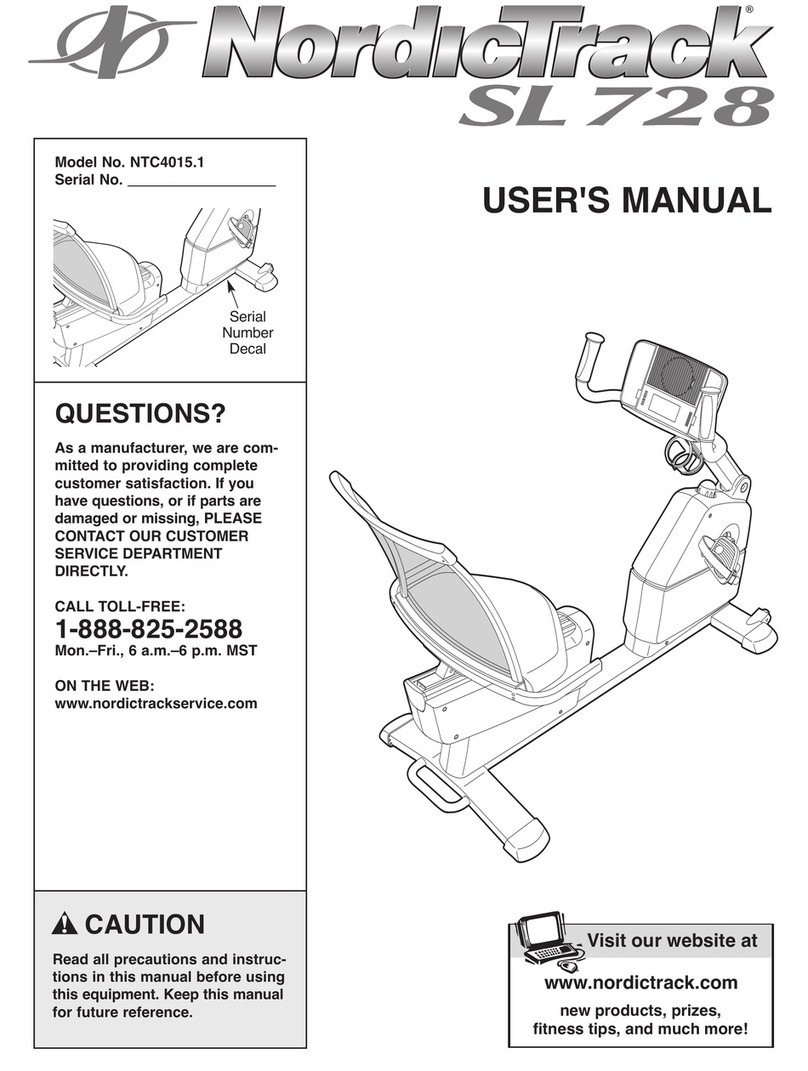NordicTrack NTC4015.1 user manual