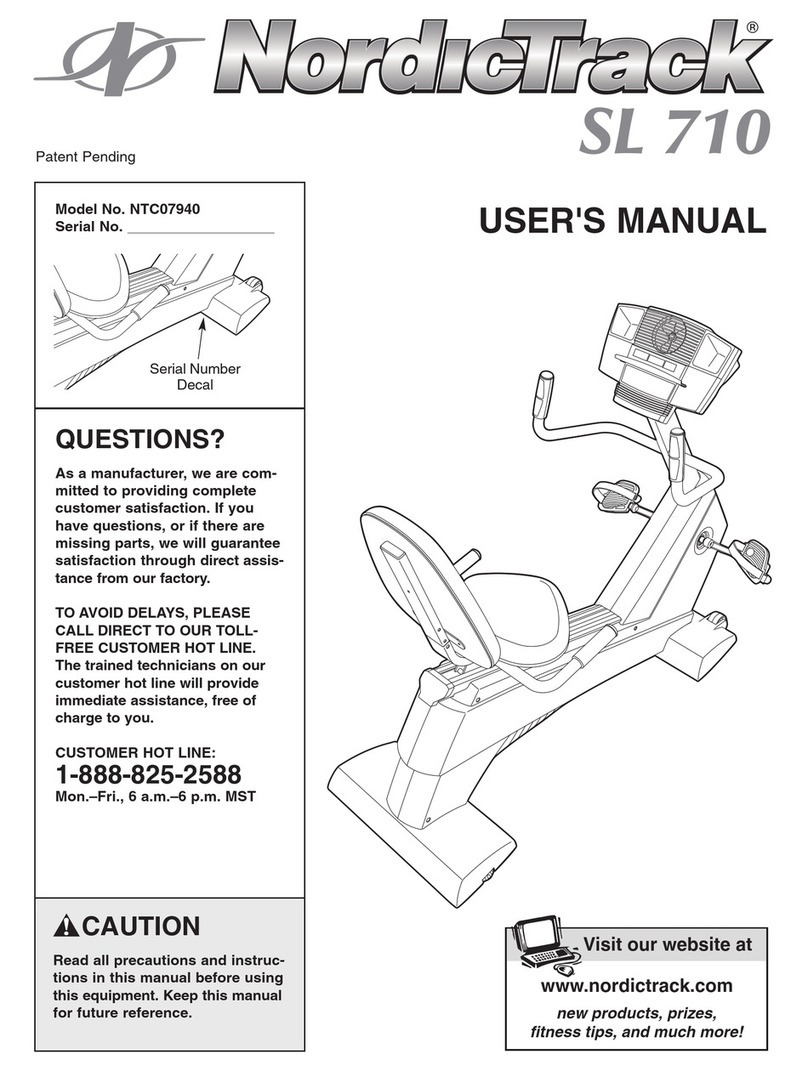 NordicTrack NTC07940 user manual