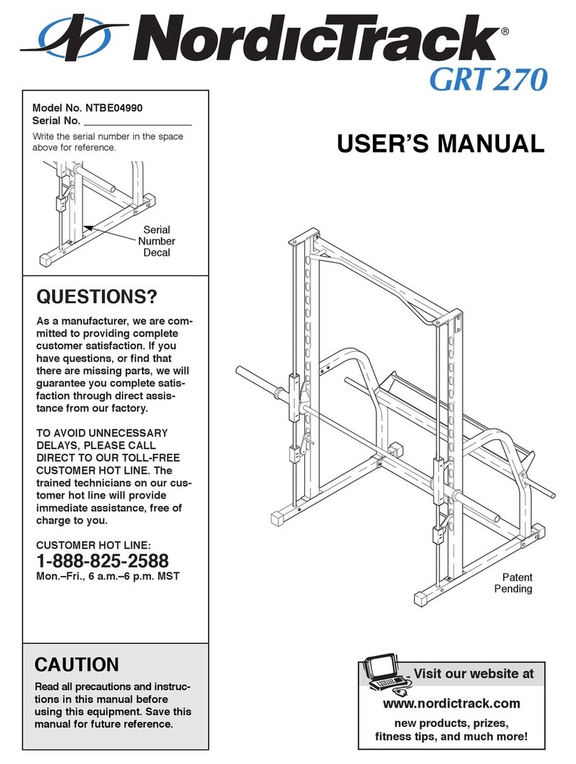 NordicTrack NTBE04990 User manual