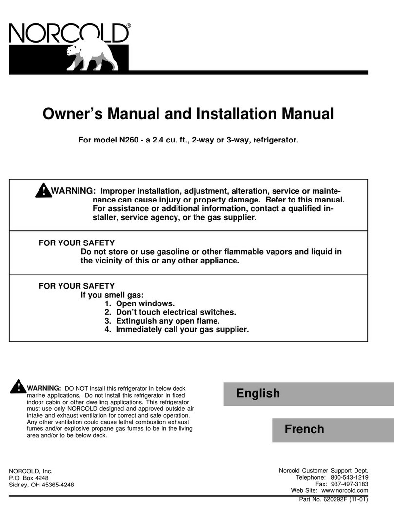 Norcold N260 Repair manual