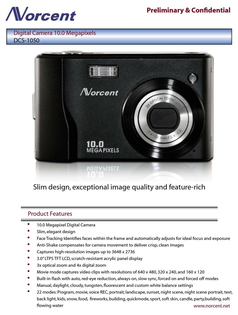 Norcent DCS-1050 Specification sheet Norcent DCS-1050 Specification sheet