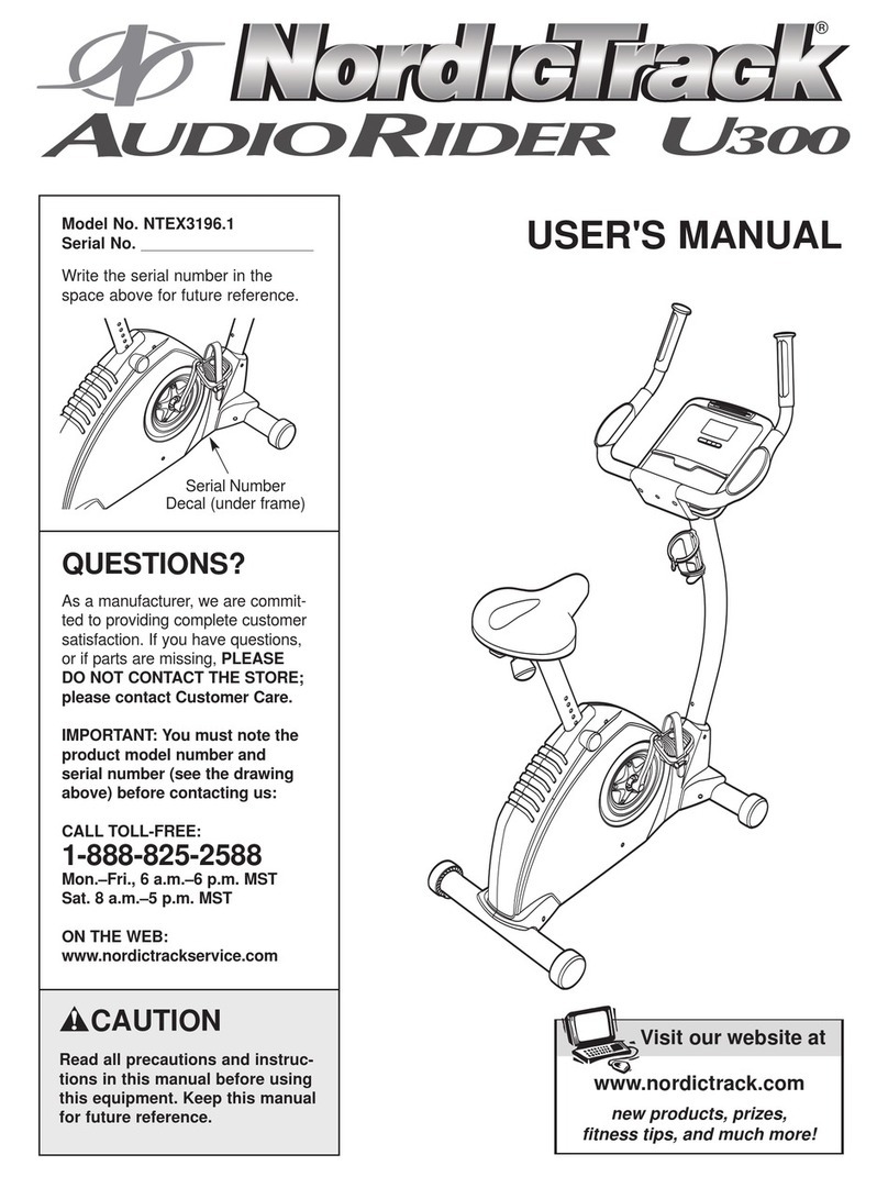 NordicTrack AudioRider NTEX3196.1 user manual