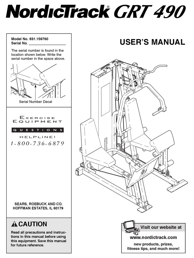 NordicTrack 831.159760 user manual