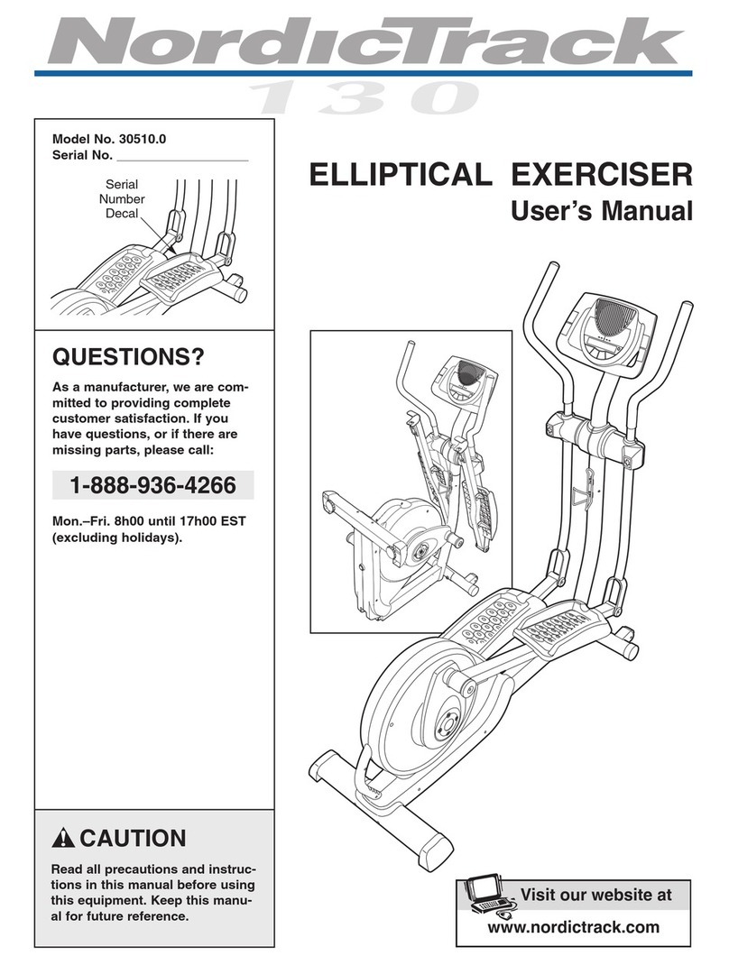 NordicTrack 30510.0 User manual NordicTrack 30510.0 User manual