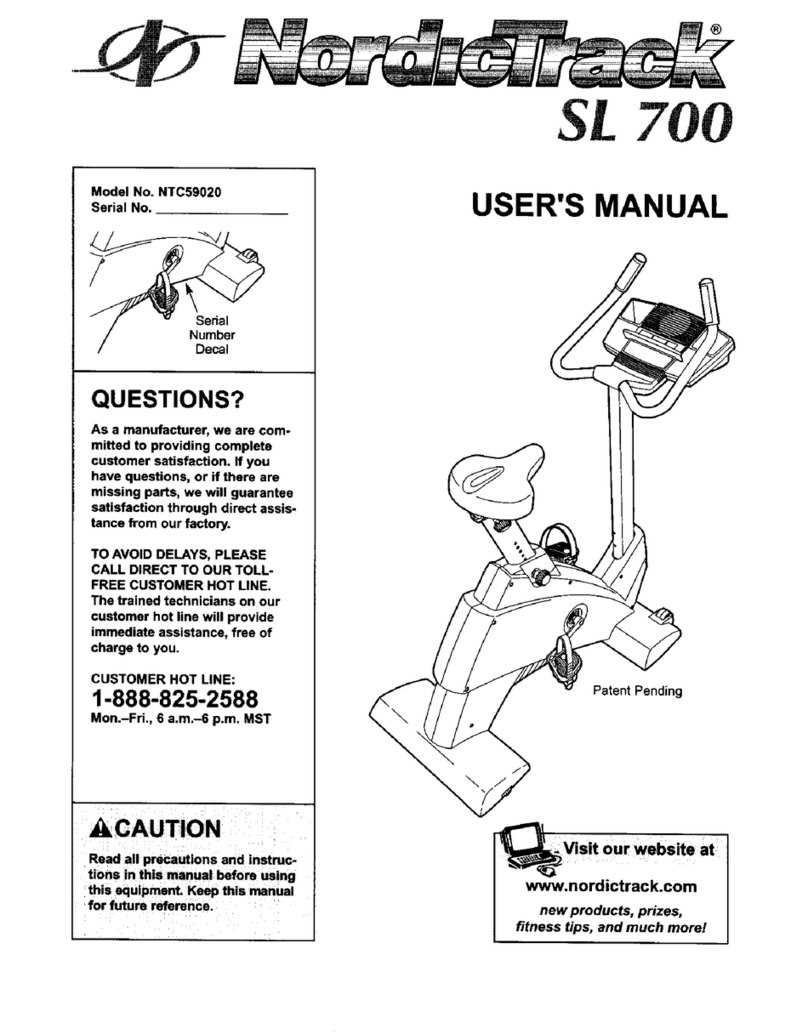NordicTrack NTC59020 user manual