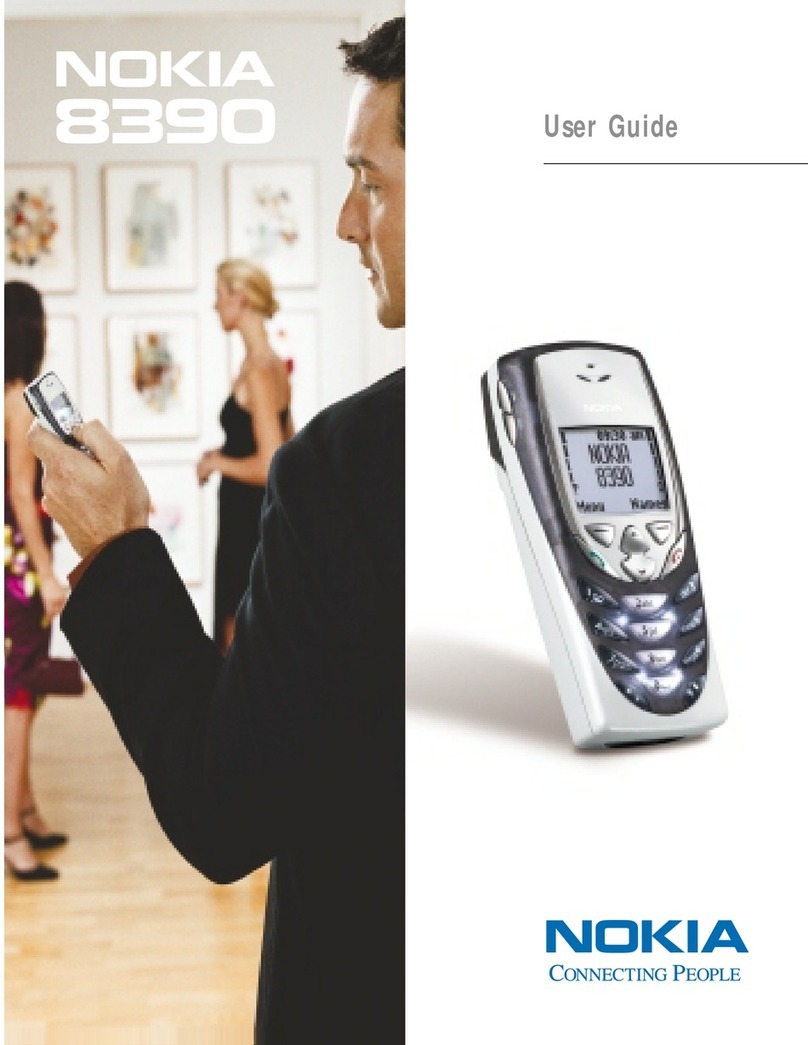 Nokia 8390 - Cell Phone - GSM User manual