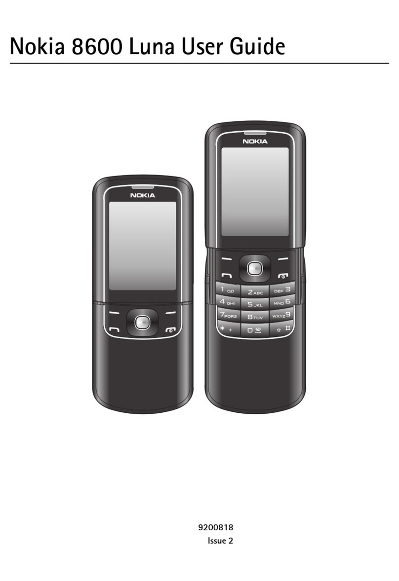 Nokia 8600 - Luna Cell Phone 128 MB User manual