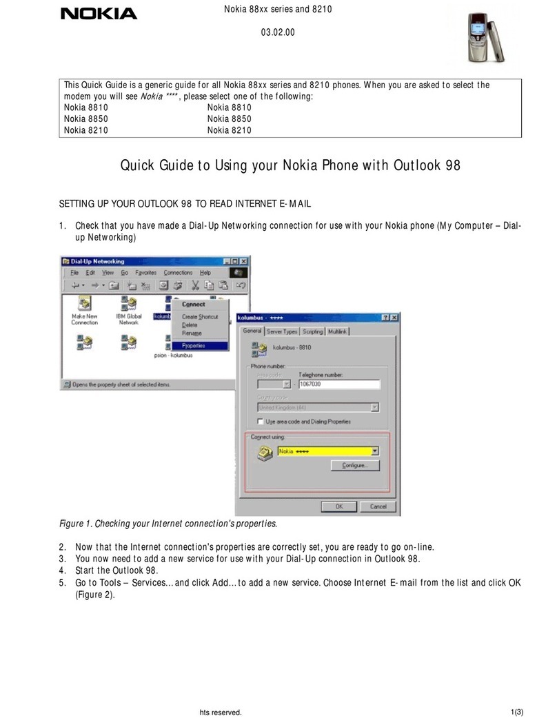 Nokia 8810 User manual