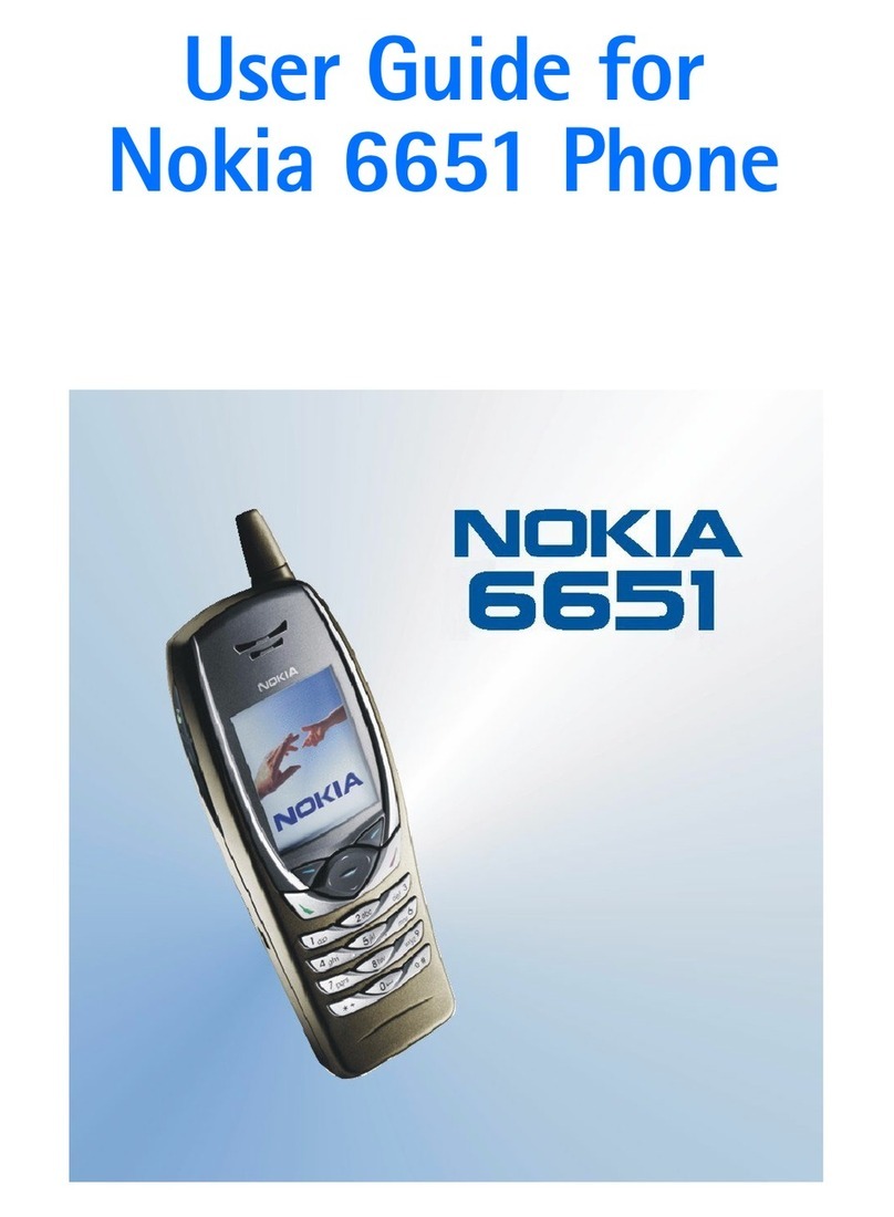 Nokia 6651 - Cell Phone - WCDMA User manual