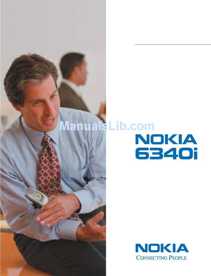 Nokia 6340i - Cell Phone - AMPS User manual