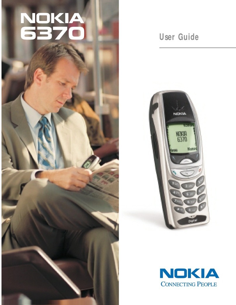 Nokia 6370 - Cell Phone - CDMA2000 1X User manual Nokia 6370 - Cell Phone - CDMA2000 1X User manual