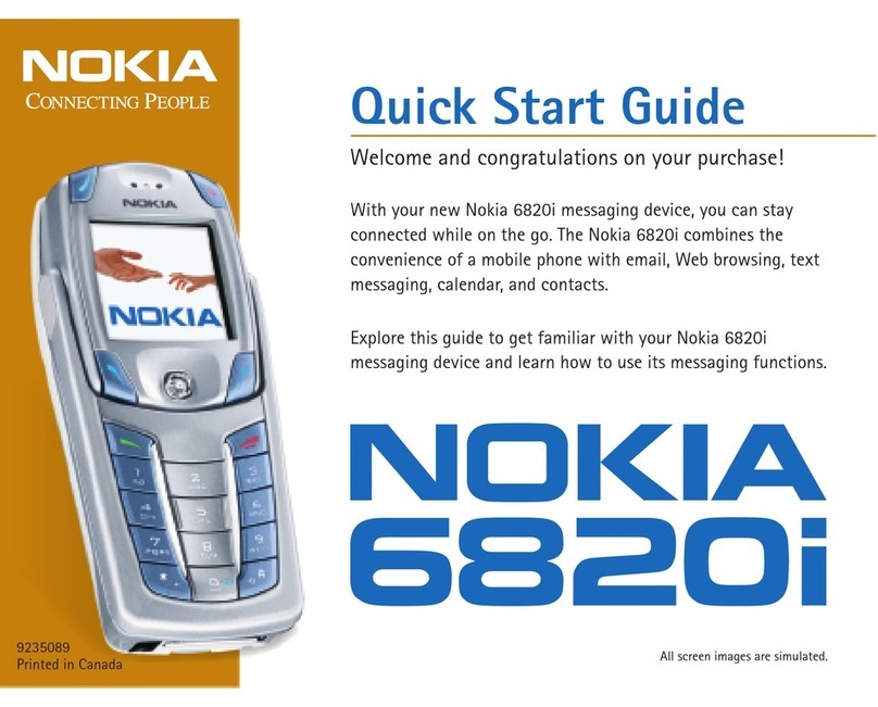 Nokia 6820 - Cell Phone - GSM User manual