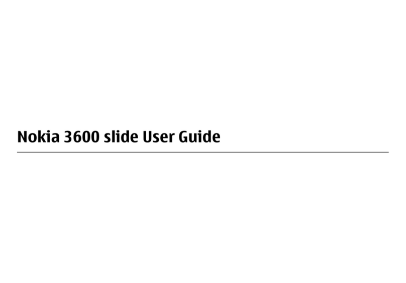 Nokia Cellphone 3600 User manual Nokia Cellphone 3600 User manual