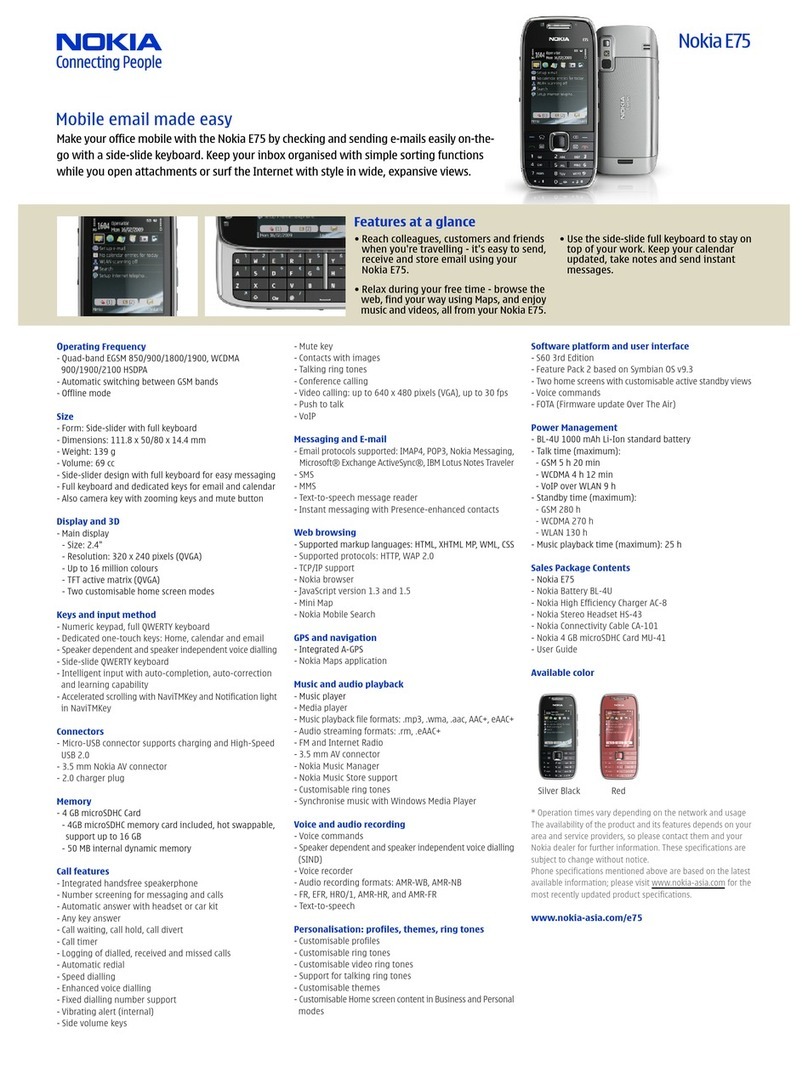 Nokia E75 User manual