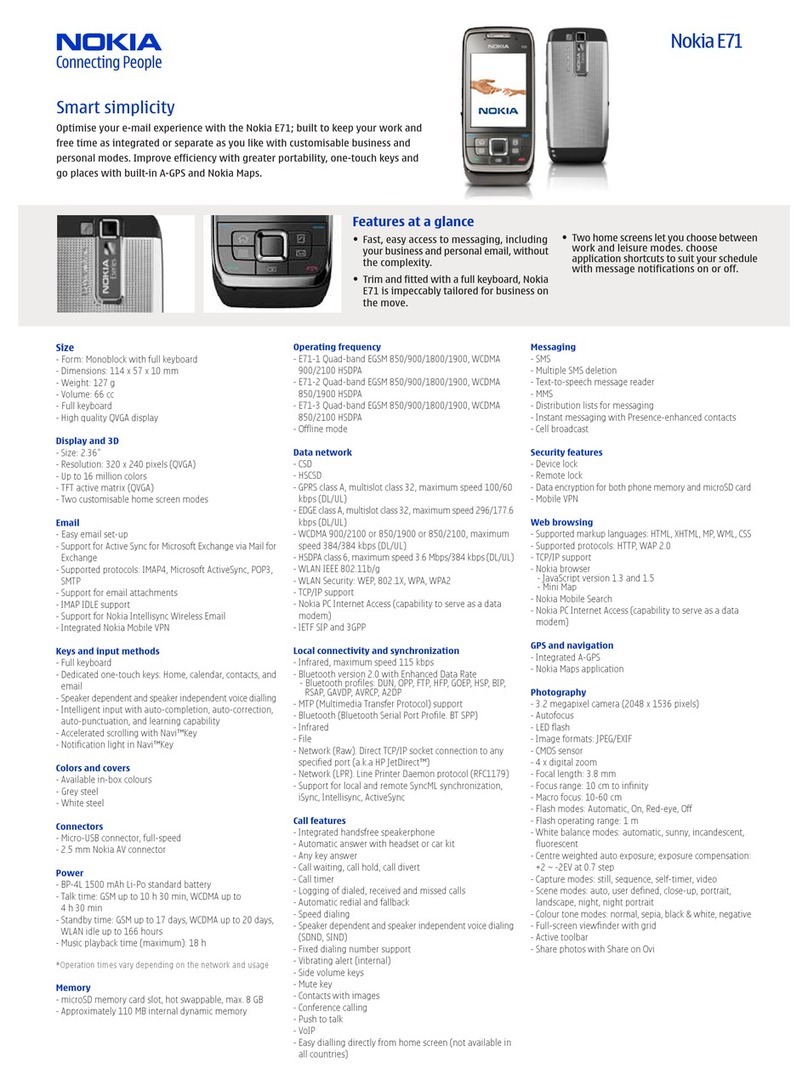Nokia E71 User manual