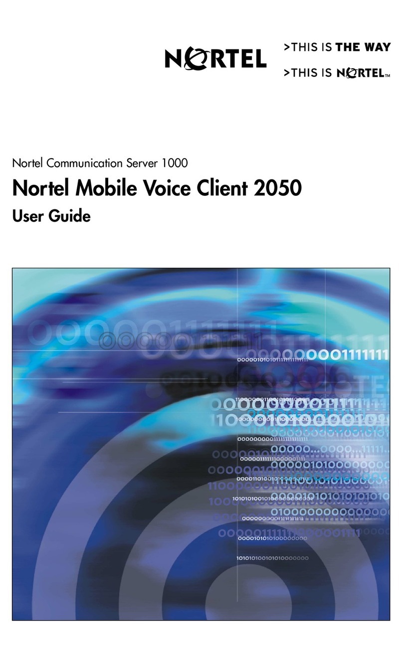 Nortel N0035509 User manual Nortel N0035509 User manual
