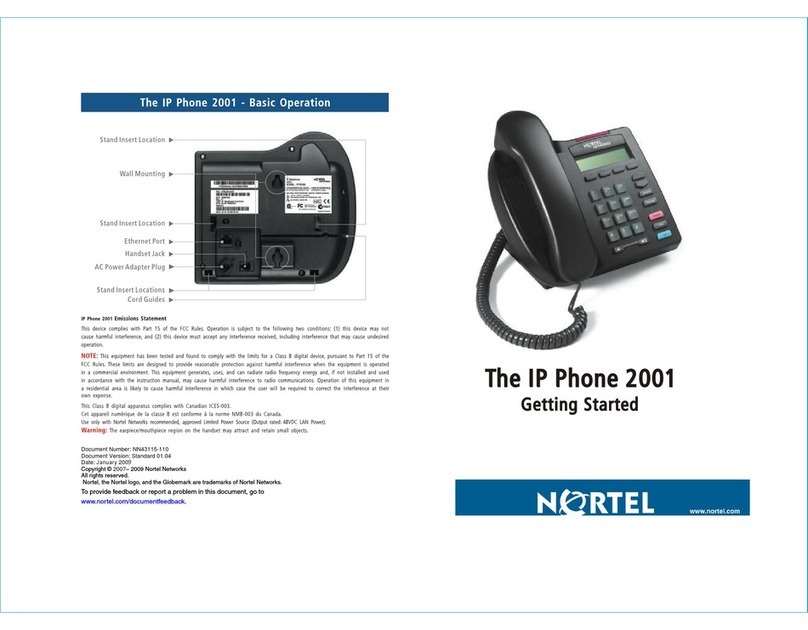 Nortel 2001 Get started