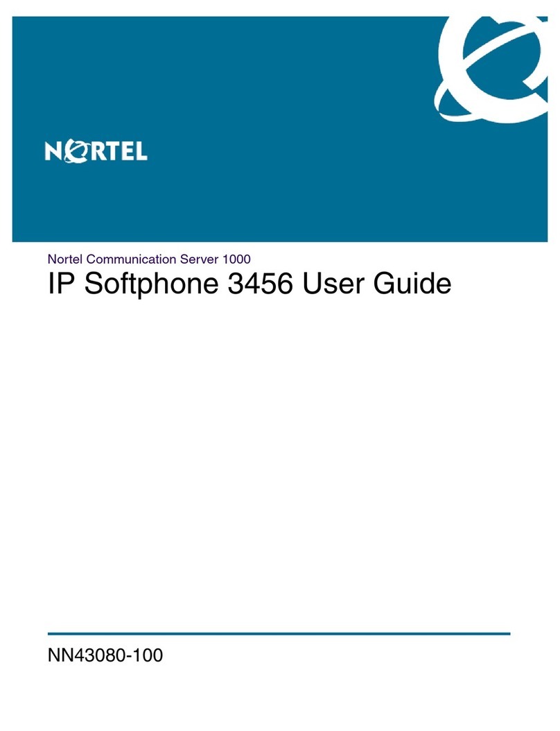 Nortel 3456 User manual