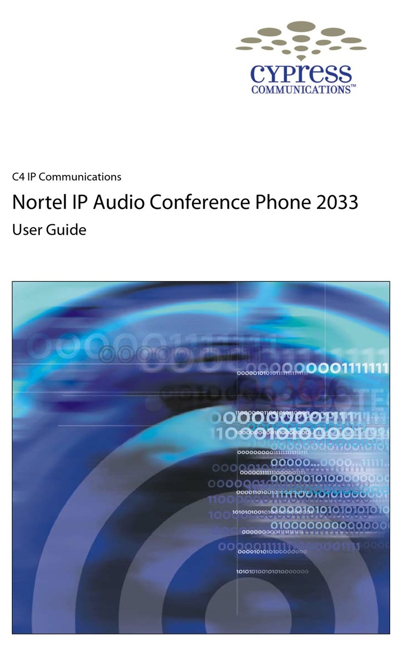 Nortel 2033 User manual