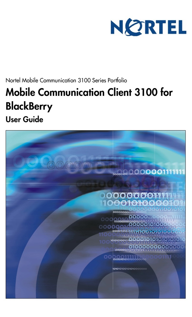 Nortel MCC 3100 Software guide