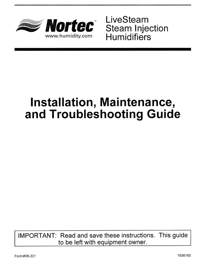 nor-tec Steam Injection Humidifiers Installation & maintenance