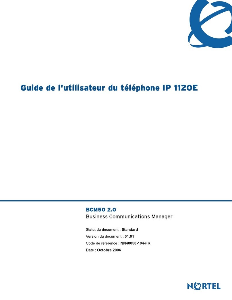 Nortel Nortel IP Phone 1120E User manual
