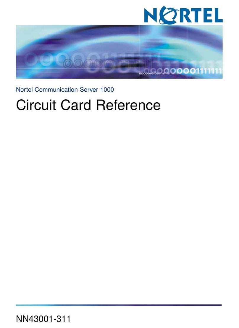 Nortel Circuit Card 311 Reference