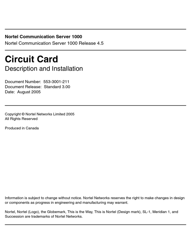 Nortel Circuit Card Installation