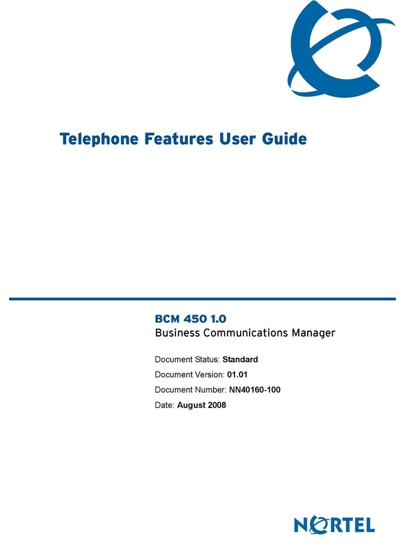 Nortel BCM 450 User manual Nortel BCM 450 User manual