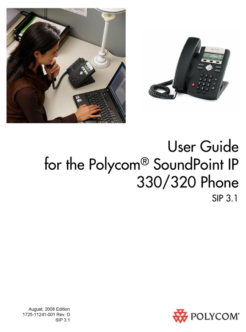 Polycom SoundPoint 320 User manual Polycom SoundPoint 320 User manual