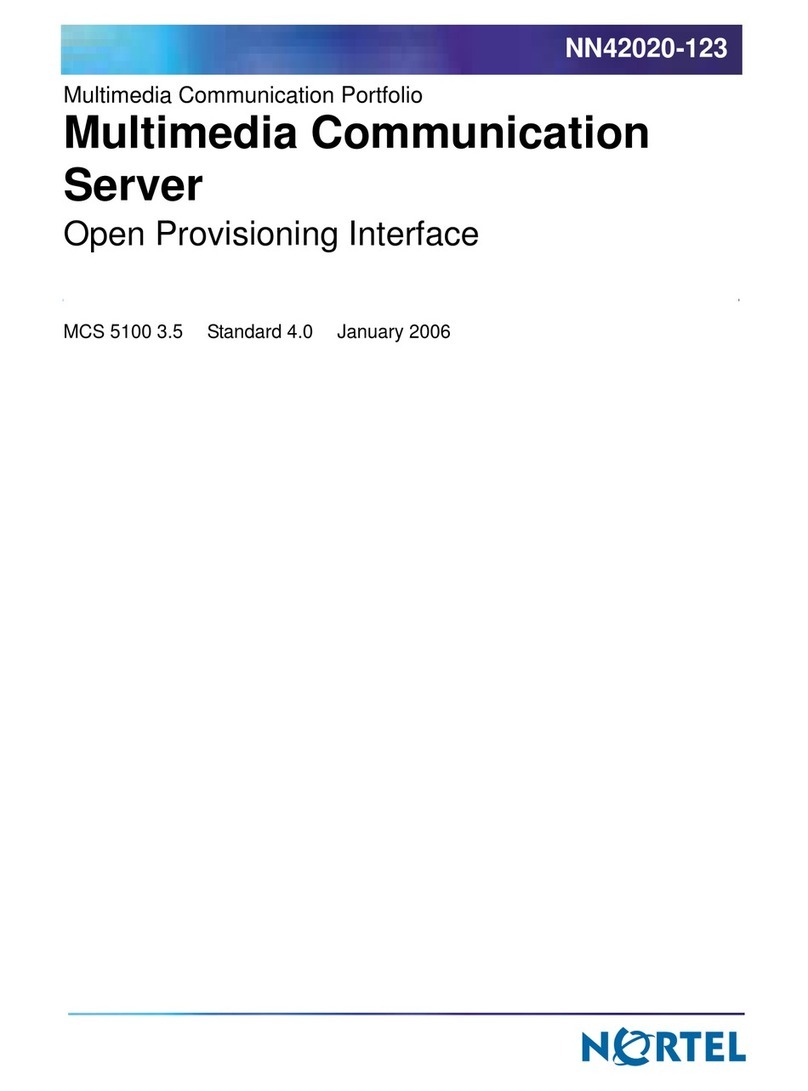 Nortel NN42020-123 User manual