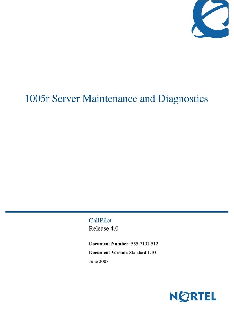 Nortel CallPilot 1005r Setup guide