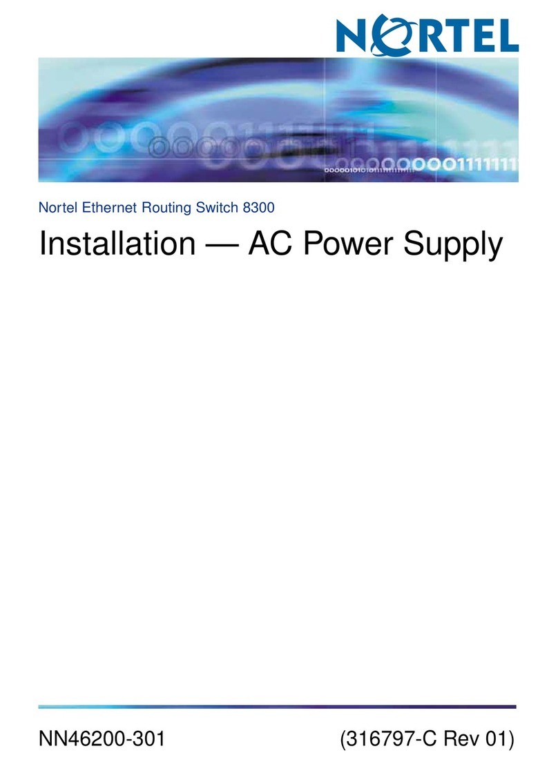 Nortel NN46200-301 User manual Nortel NN46200-301 User manual