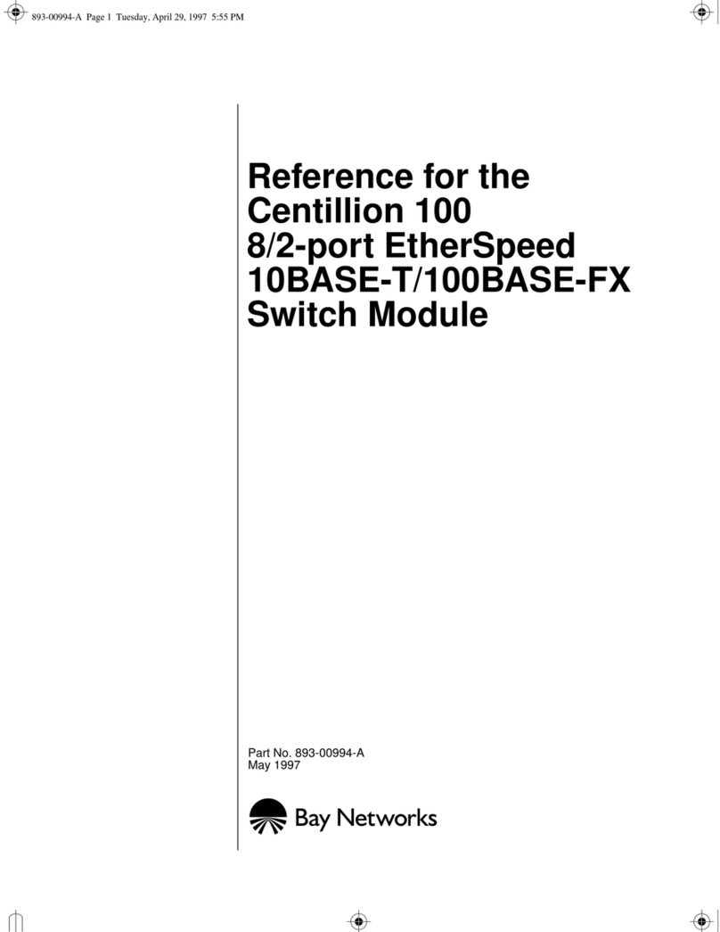 Bay Networks Centillion 100 00BASE-FX Service manual