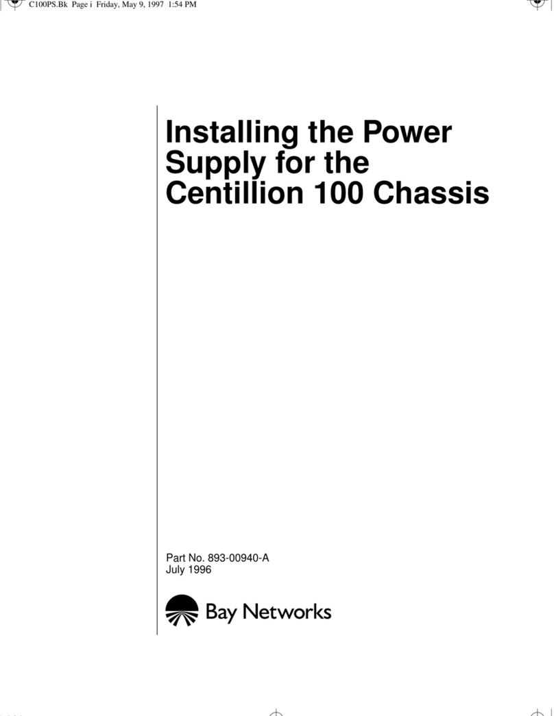 Bay Networks Centillion 100 100 Chassis installation guide
