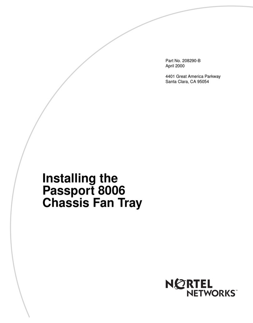 Nortel Accelar 8006 installation guide