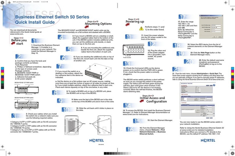 Nortel 50 Series User manual