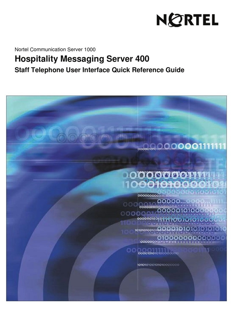 Nortel 400 User manual