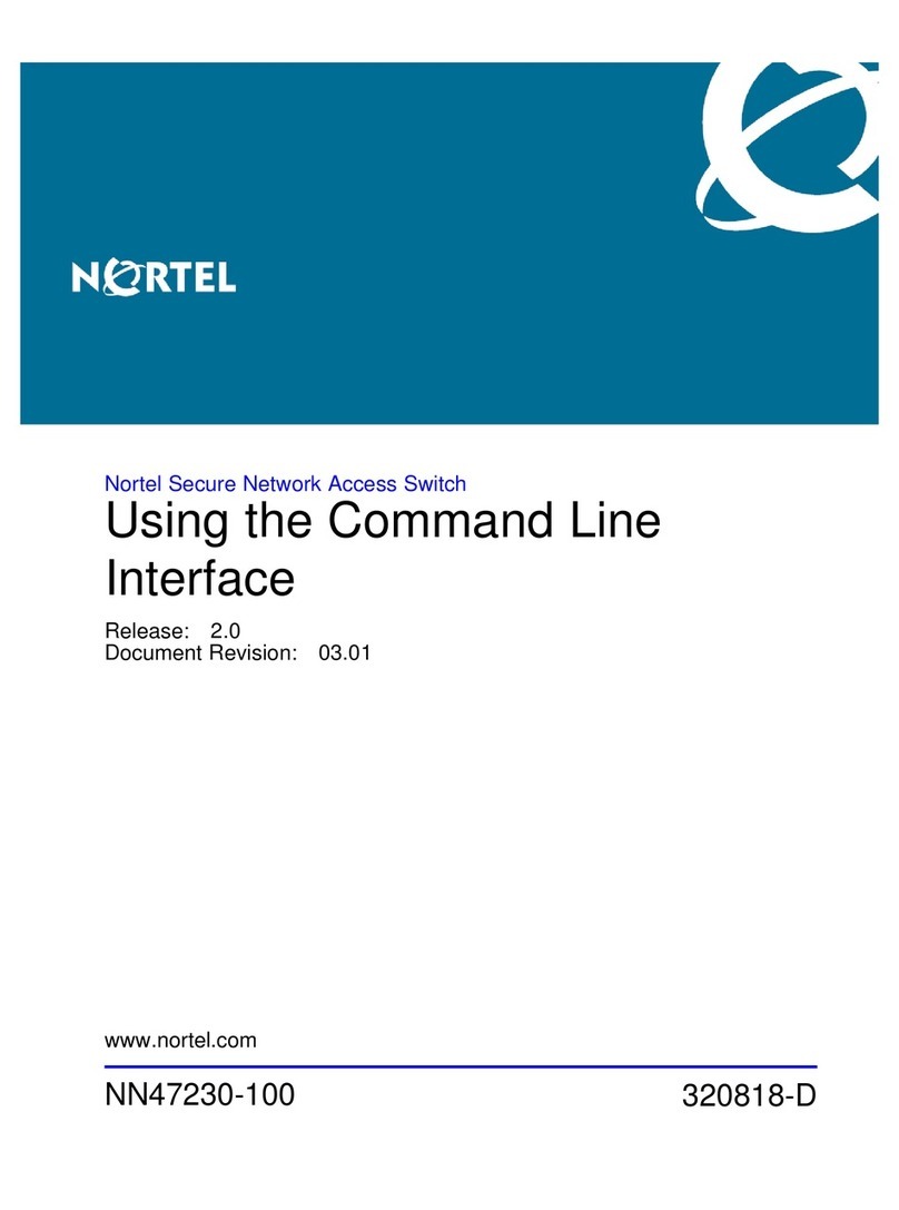 Nortel 325 series Cli manual